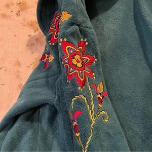 80’s Bob Mackie Embroidered Oversize Fleece